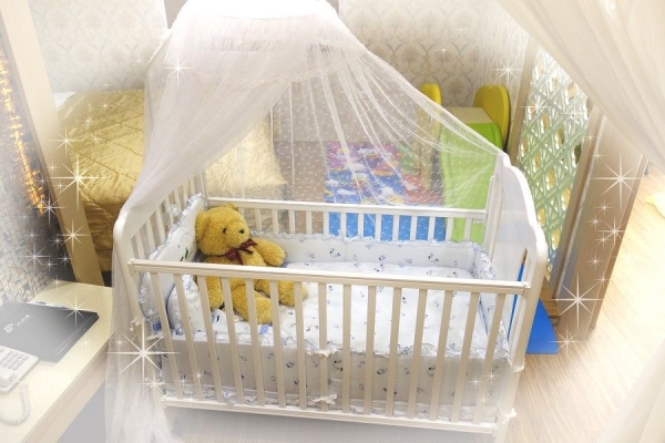 嬰兒大床(含床圍、蚊帳)